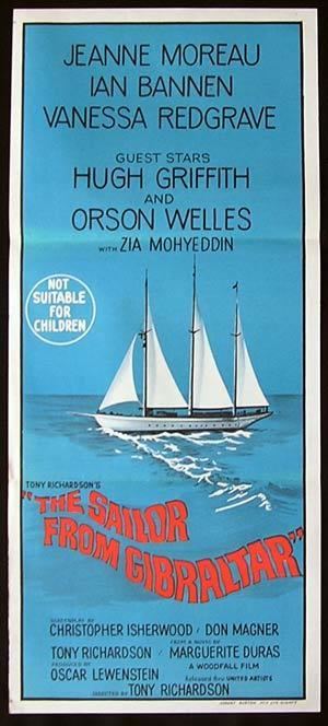 The Sailor from Gibraltar SAILOR FROM GIBRALTAR Daybill Movie Poster 1967 Jeanne Moreau