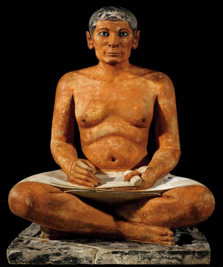The Seated Scribe Anonymous Seated Scribe 26202500 BC Louvre Museum Paris The