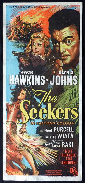 The Seekers (1954 film) THE SEEKERS aka LAND OF FURY 1958 Daybill Movie Poster NEW ZEALAND