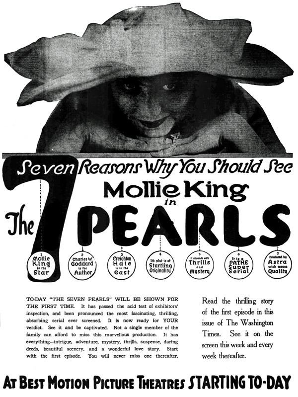 The Seven Pearls Mollie King in The Seven Pearls 1917 Click Americana