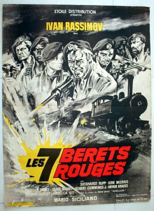 The Seven Red Berets 23quot x 31quot movie poster from THE SEVEN RED BERETS 1969