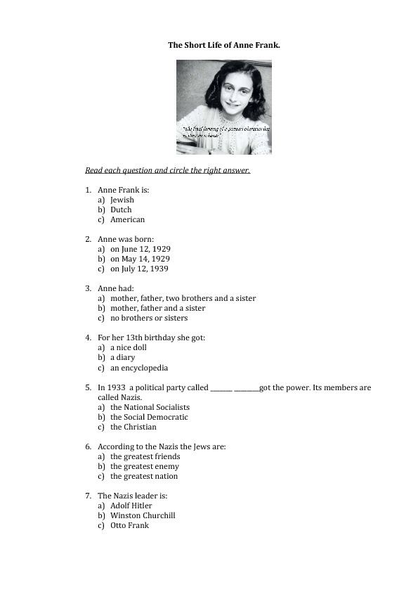 The Short Life of Anne Frank busyteacherorguploadsposts2015041430406847t