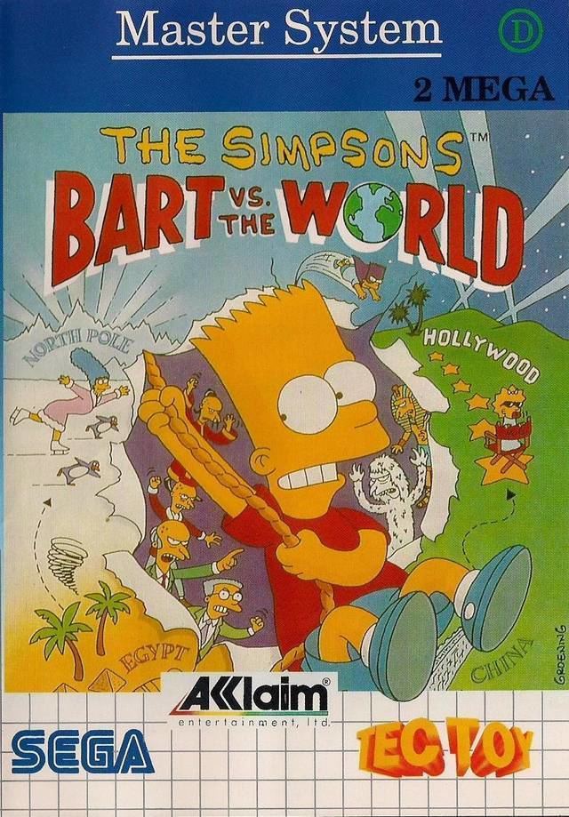 The Simpsons: Bart vs. the World The Simpsons Bart vs the World Box Shot for Sega Master System