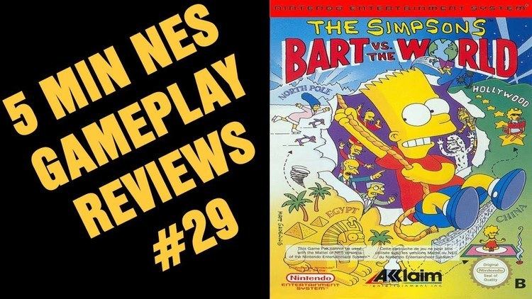 The Simpsons: Bart vs. the World 5 Min NES reviews 29 Simpsons bart vs the world YouTube