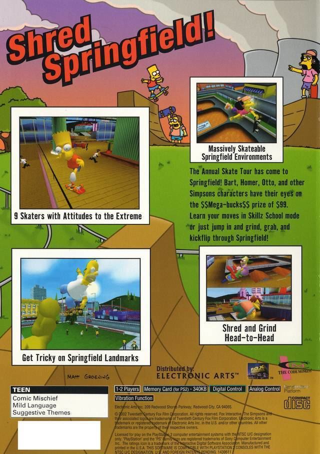 The Simpsons Skateboarding The Simpsons Skateboarding Box Shot for PlayStation 2 GameFAQs