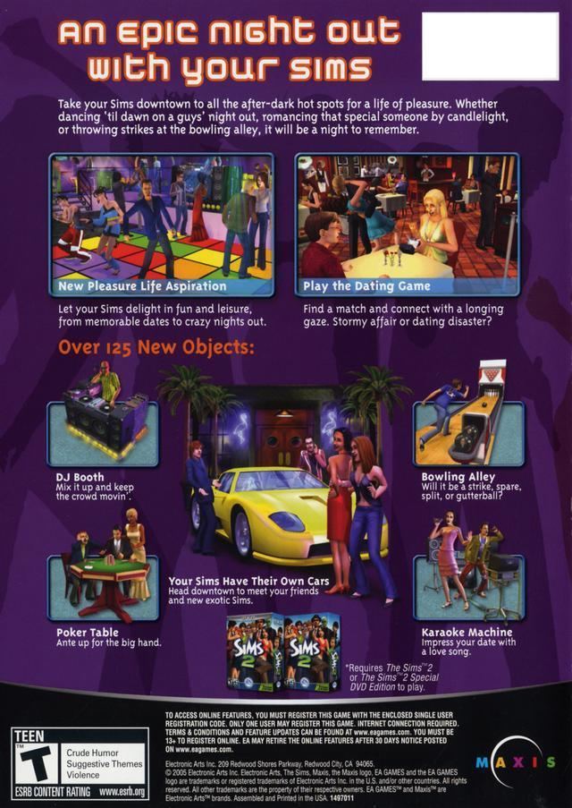 The Sims 2: Nightlife The Sims 2 Nightlife Box Shot for PC GameFAQs