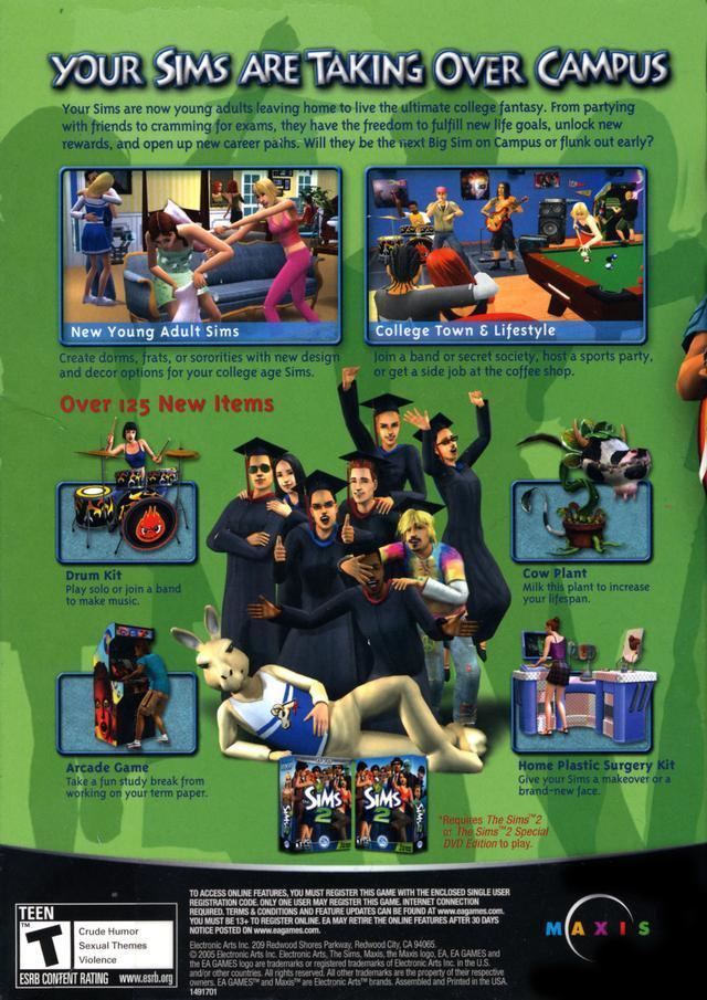 The Sims 2: University The Sims 2 University Box Shot for PC GameFAQs