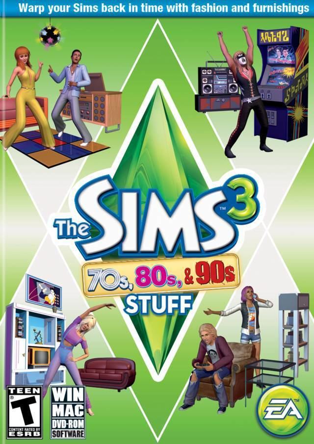 The Sims 3 Stuff packs The Sims 3 70s 80s amp 90s Stuff Pack Box Shot for PC GameFAQs