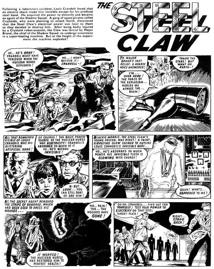 The Steel Claw (comics) British Comic Art The Steel Claw