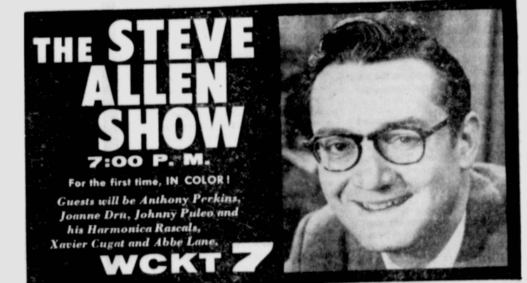 The Steve Allen Show Classic Television Showbiz The Steve Allen Show In Color 1960