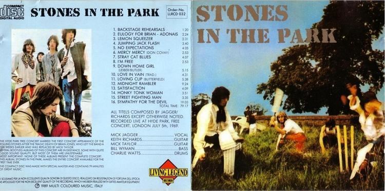 The Stones in the Park THE ROLLING STONES STONES IN THE PARK ACE BOOTLEGS