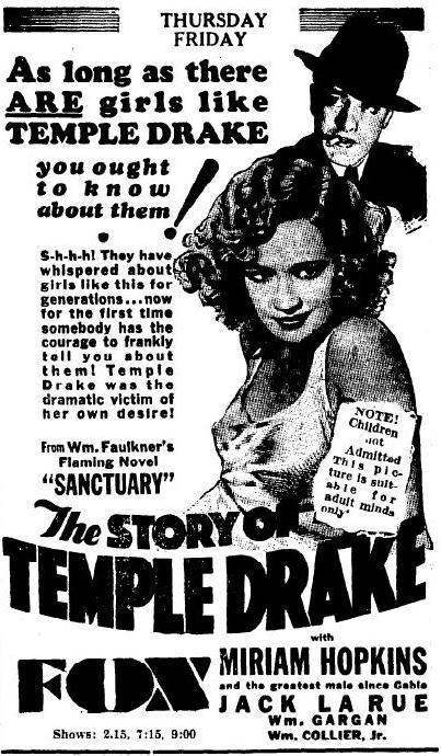 The Story of Temple Drake The Story of Temple Drake 1933