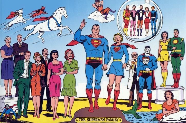 The Superman Family Superman Family Google Search DC Comics Pinterest Schools