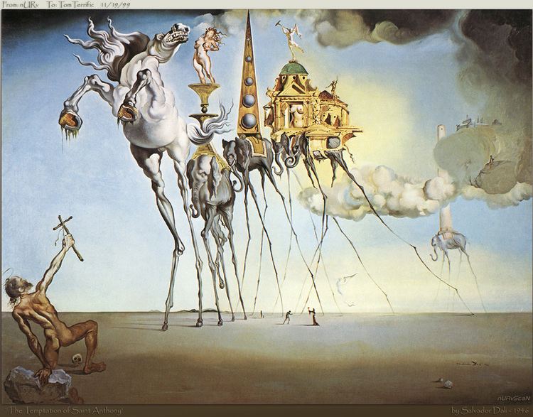 The Temptation of St. Anthony (Dalí) httpsuploads3wikiartorgimagessalvadordali