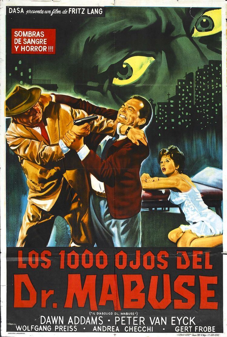 The Thousand Eyes of Dr. Mabuse The 1000 Eyes Of Dr Mabuse 1960 Fritz Lang 2 Cult Film