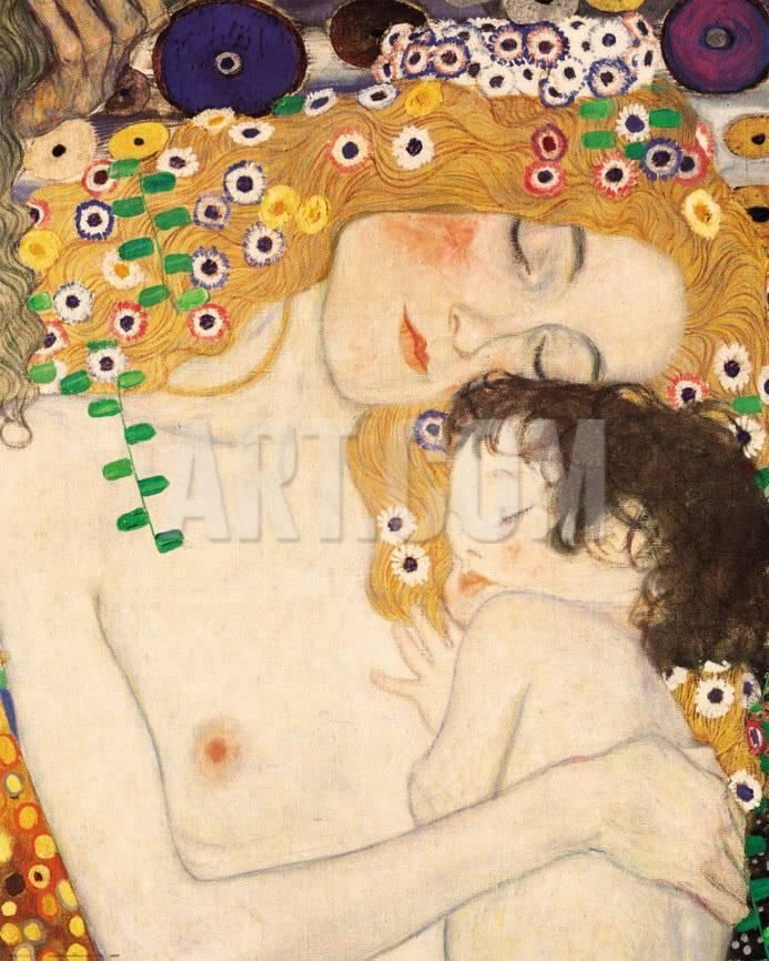 The Three Ages of Woman (Klimt) Mother and Child detail from The Three Ages of Woman c1905 Art