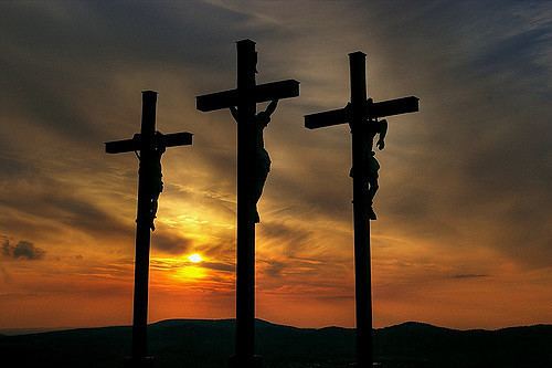 The Three Crosses The three crosses The middle one is from Jesus Christ T Flickr
