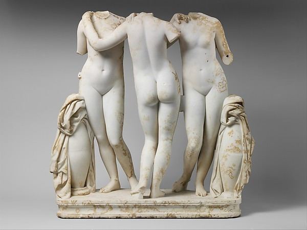 The Three Graces (sculpture) Marble Statue Group of the Three Graces Roman Imperial The Met