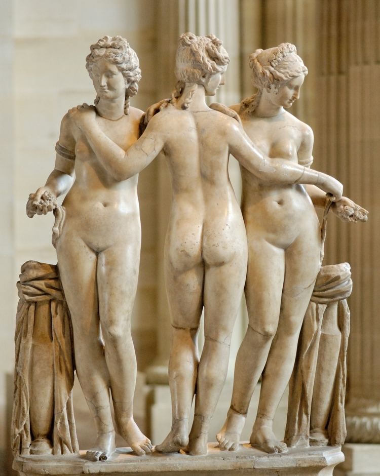 The Three Graces (sculpture) FileThree Graces Louvre Ma287jpg Wikimedia Commons