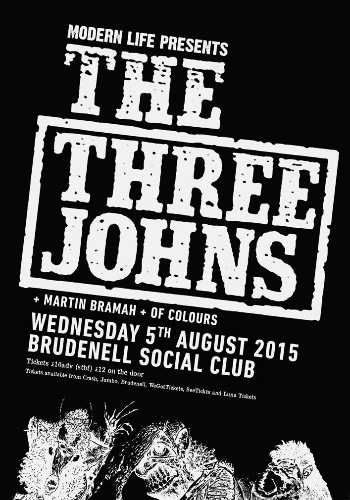 The Three Johns The Three Johns Martin Bramah Of Colours Gig at Leeds Brudenell