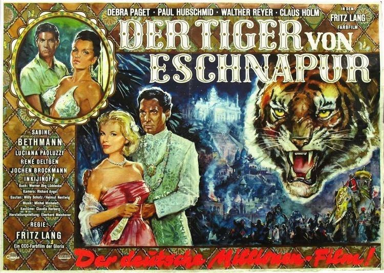 The Tiger of Eschnapur (1959 film) MOVIE POSTERS DER TIGER VON ESCHNAPUR DAS INDISCHE GRABMAL 1959