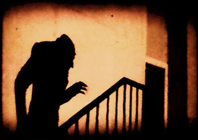 The Tomb of Dracula movie scenes An iconic scene of the shadow of Count Orlok climbing up a staircase