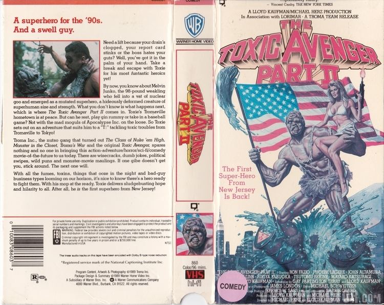 The Toxic Avenger Part II The Toxic Avenger Part II VHSCollectorcom Your Analog Videotape