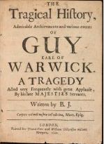 The Tragical History of Guy Earl of Warwick
