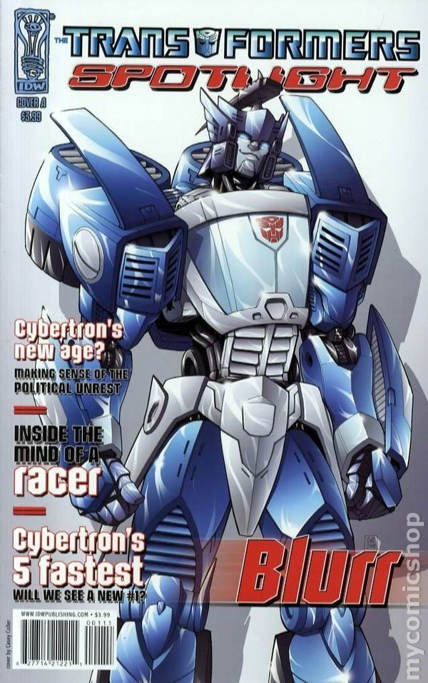 The Transformers: Spotlight Transformers Spotlight Blurr 2008 comic books