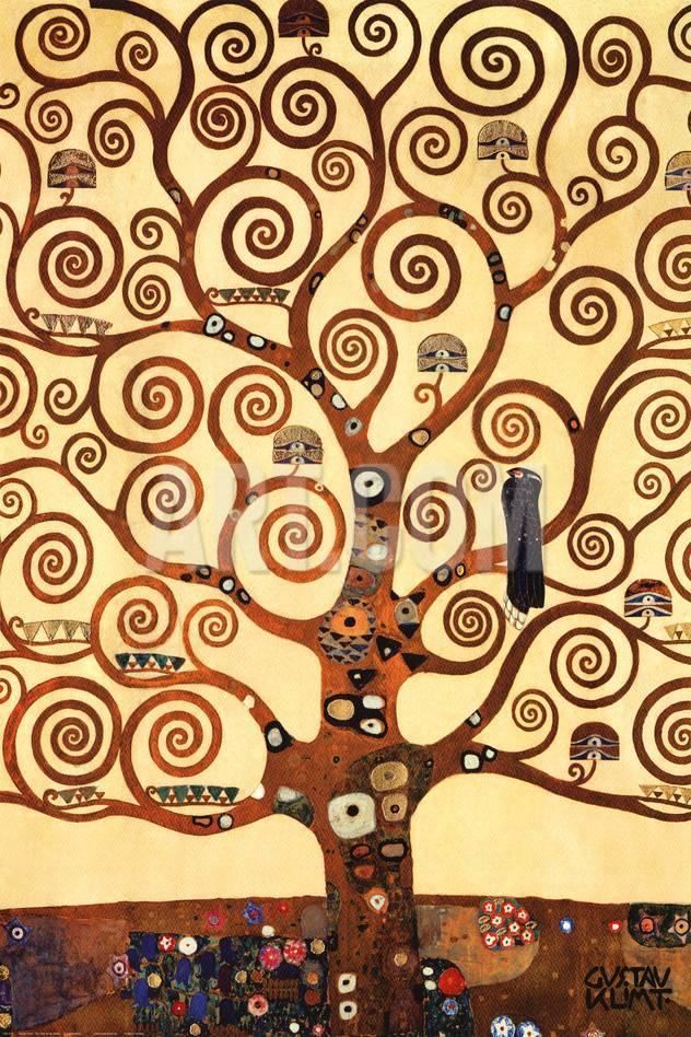 The Tree of Life, Stoclet Frieze The Tree of Life Stoclet Frieze c1909 Art Print by Gustav Klimt