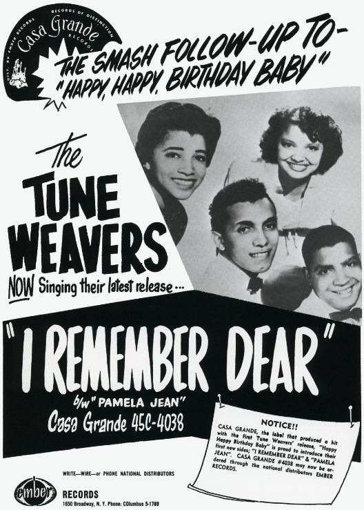 The Tune Weavers THE VOCAL GROUP HARMONY WEB SITE RECORD OF THE WEEK