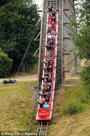 The Ultimate (roller coaster) Lightwater Valley rollercoaster decapitates DEER covering passengers