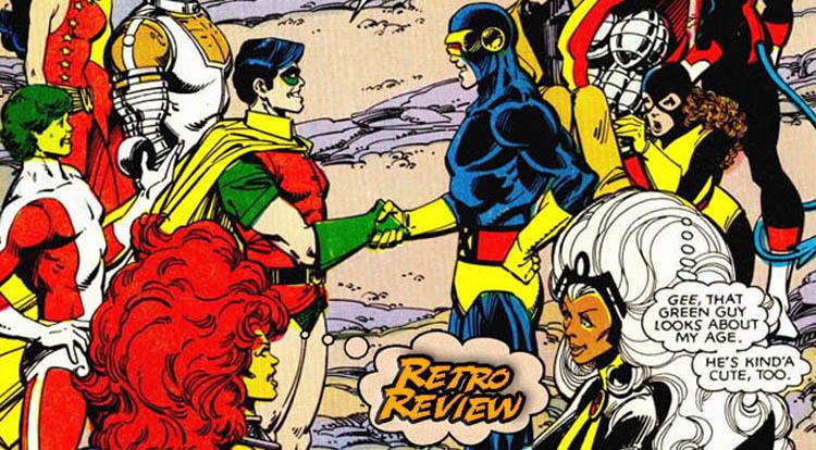 The Uncanny X-Men and The New Teen Titans RETRO REVIEW Marvel and DC Present Featuring The Uncanny XMen