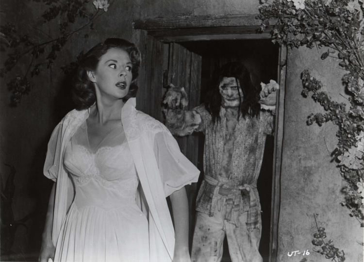 Mala Powers in The Unknown Terror 1957 The Monster Gets the Girl