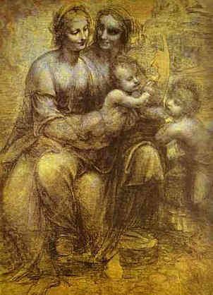 The Virgin and Child with St Anne and St John the Baptist wwwlairweborgnzleonardoburljpg