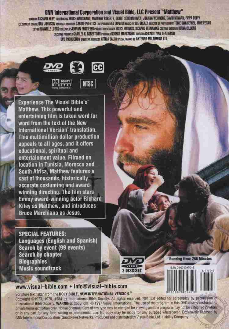 The Visual Bible: Matthew Visual Bible Matthew by LLC Visual Bible DVD Motion Picture