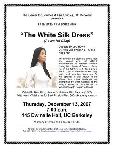 The White Silk Dress Cal VSA The White Silk Dress PremiereFilm Screening Cal VSA