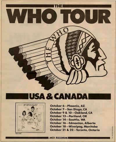 The Who Tour 1976 wwwthewhoinfoimages76TourWBN2Whojpg