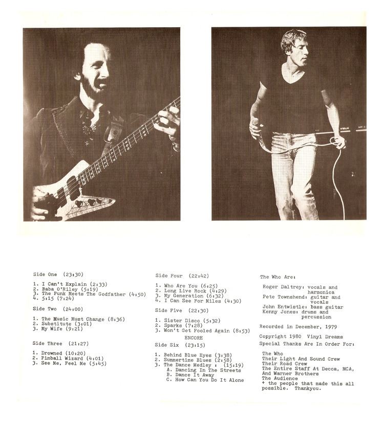 The Who Tour 1979 httpstheamazingkornyfonelabelfileswordpressc