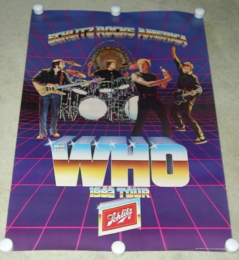The Who Tour 1982 THE WHO CONCERT TOUR POSTER VINTAGE 1982 RARE for sale