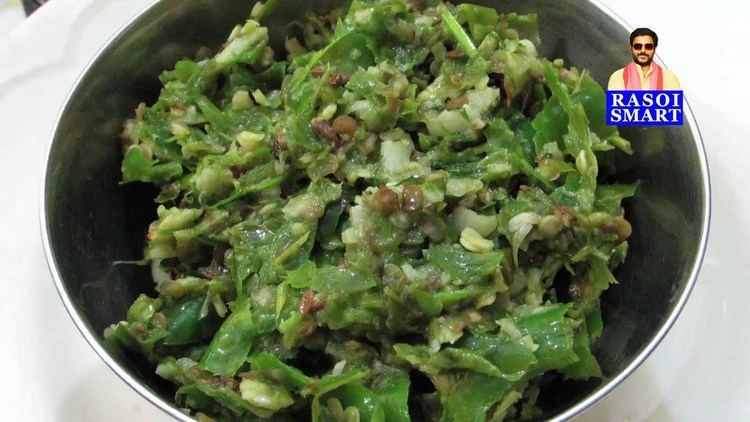 Thecha Thecha is a coarsely pounded chutney like mixture made with fresh