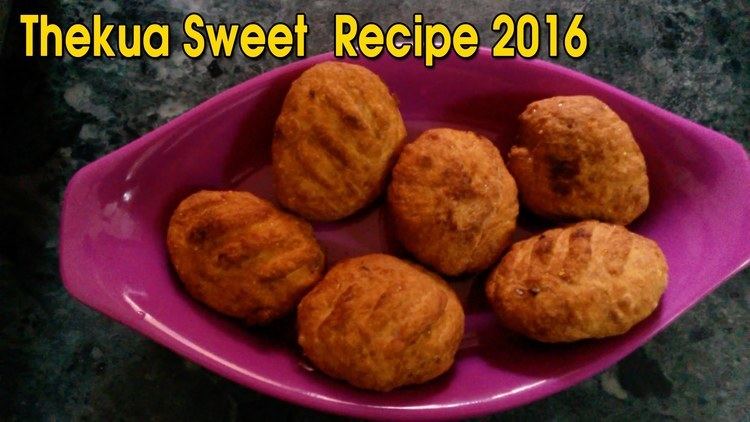 Thekua Thekua Sweet Recipe 2016 Thekua Whole Wheatflour Cookie YouTube