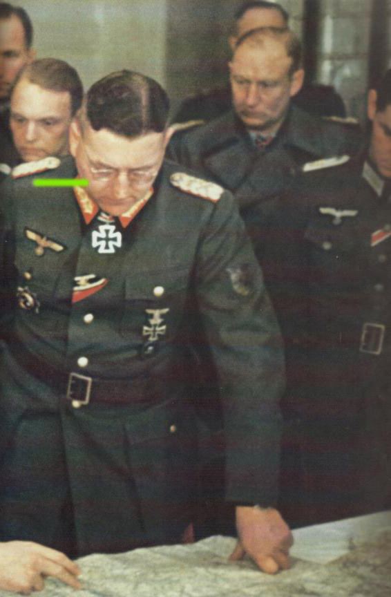 Theodor Busse Third Reich Color Pictures General der Infanterie Theodor Busse