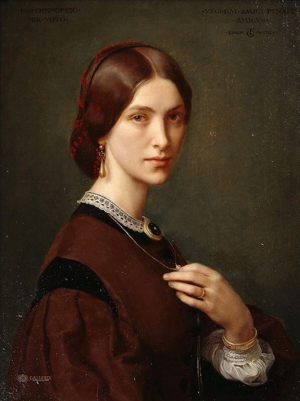 Theodor Grosse Artwork by Theodor Grosse Mrs Agnes Jordan 1865 Artstack