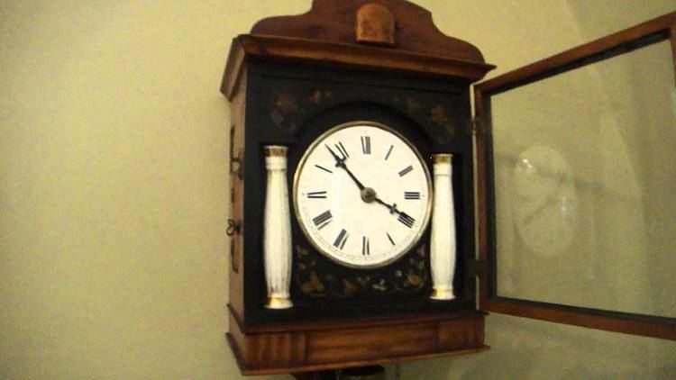 Theodor Ketterer Early Black Forest Biedermeier Cuckoo Clock by Theodor Ketterer