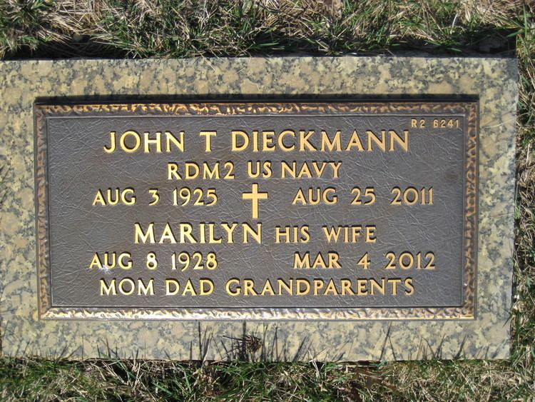 Theodore Dieckmann John Theodore Dieckmann Jr 1925 2011 Find A Grave Memorial