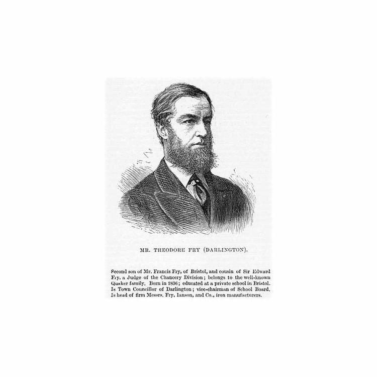 Theodore Fry THEODORE FRY MP for Darlington Liberal Politician Antique Print