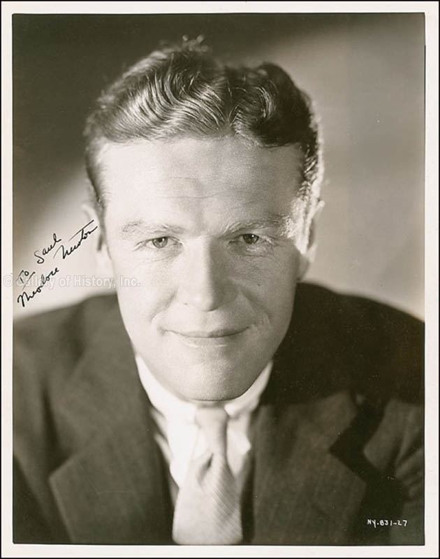 Theodore Newton (actor) Theodore Newton Inscribed Photograph Signed Circa 1935