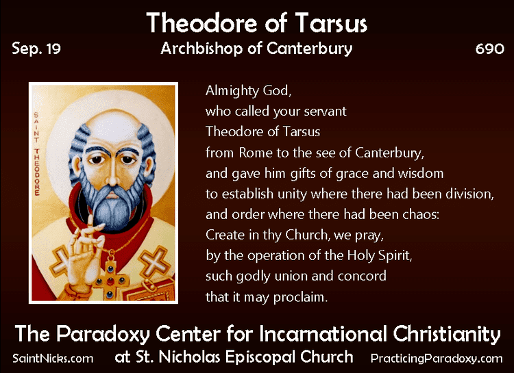 Theodore of Tarsus Church of England Holy Women Holy Men