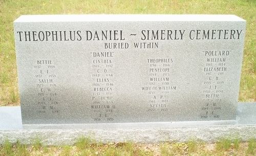 Theophilus Daniel Find A Grave Theophilus Daniel Simerly Cemetery